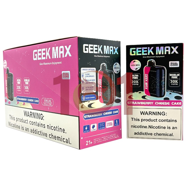 GEEK MAX ULTRA X 30000 5% - STRAWBERRY CHEESE CAKE