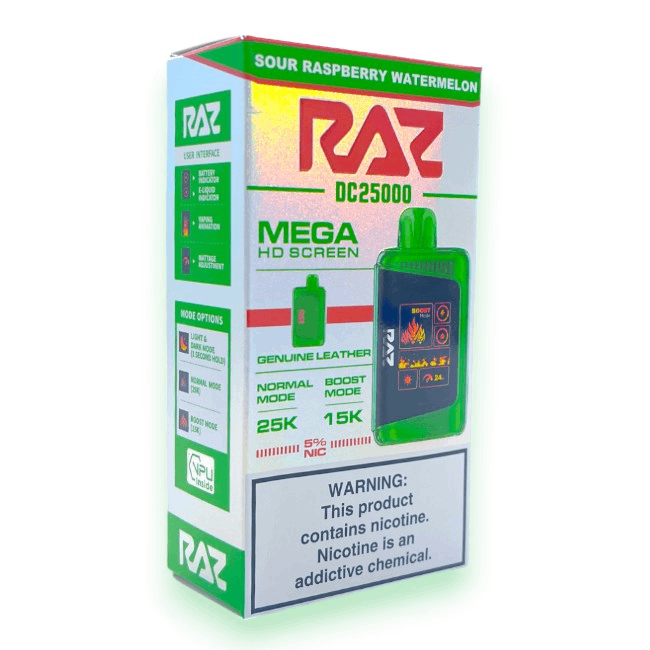 RAZ DC25000 5% - SOUR RASPBERRY WATERMELON