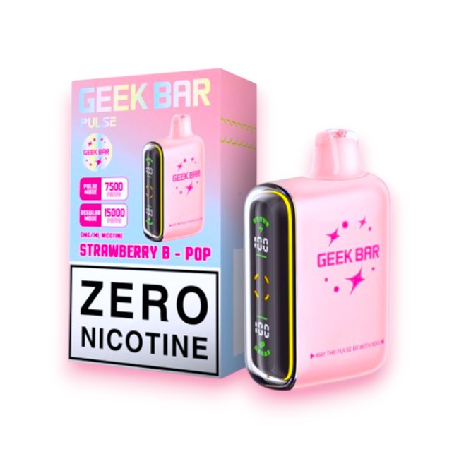 GEEK BAR PULSE 15000 0% - STRAWBERRY B-POP