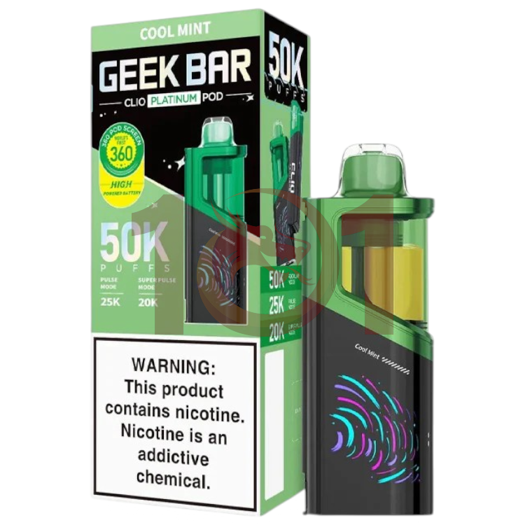 GEEK BAR CLIO PLATINUM 50000 POD 5% - COOL MINT
