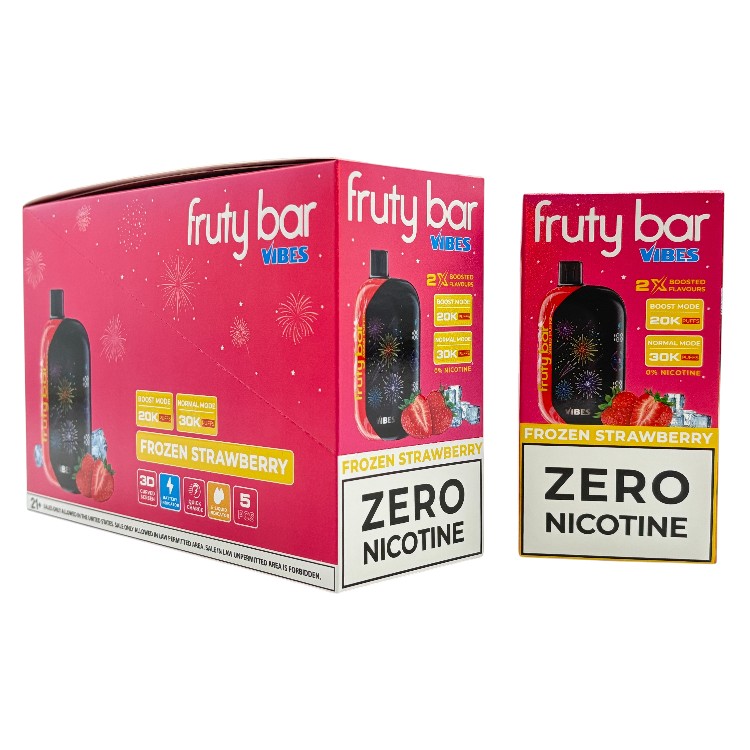 FRUTY BAR VIBES 30000 0% - FROZEN STRAWBERRY