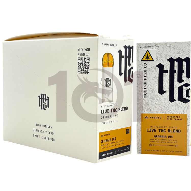 MODERN HERB CO LIVE THC BLEND 2GM POD DEVICE - HYBRID GEORGIA PIE