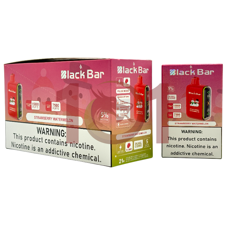 BLACK BAR 15000 5% - STRAWBERRY WATERMELON