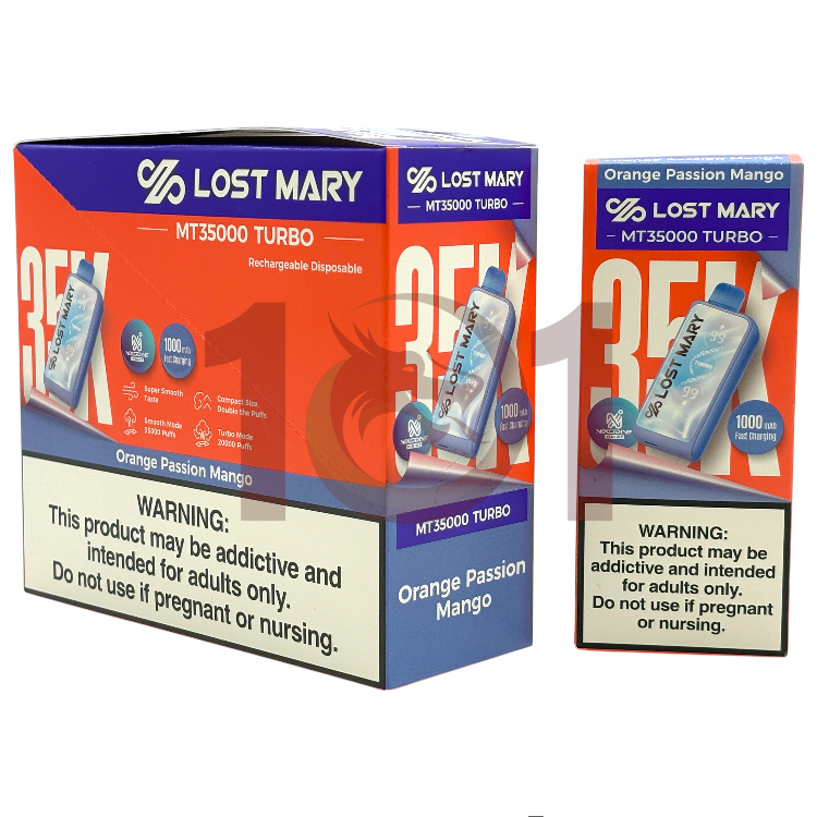 LOST MARY NIXODINE MT35000 TURBO 5% - ORANGE PASSION MANGO