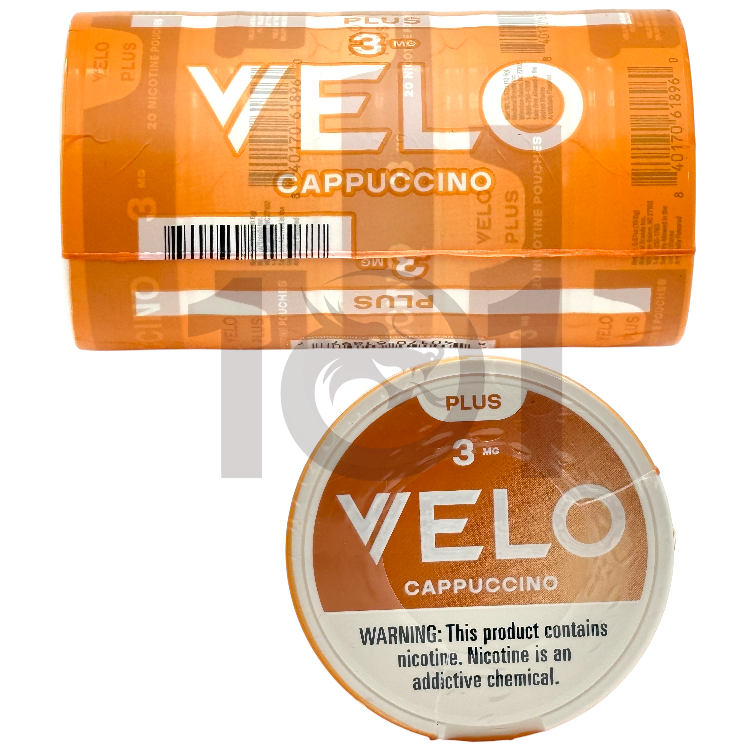VELO PLUS NICOTINE POUCHES 20CT PK 3MG - CAPPUCCINO