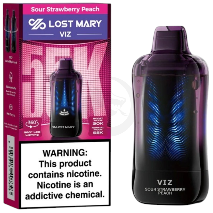 LOST MARY VIZ 55000 5% - SOUR STRAWBERRY PEACH
