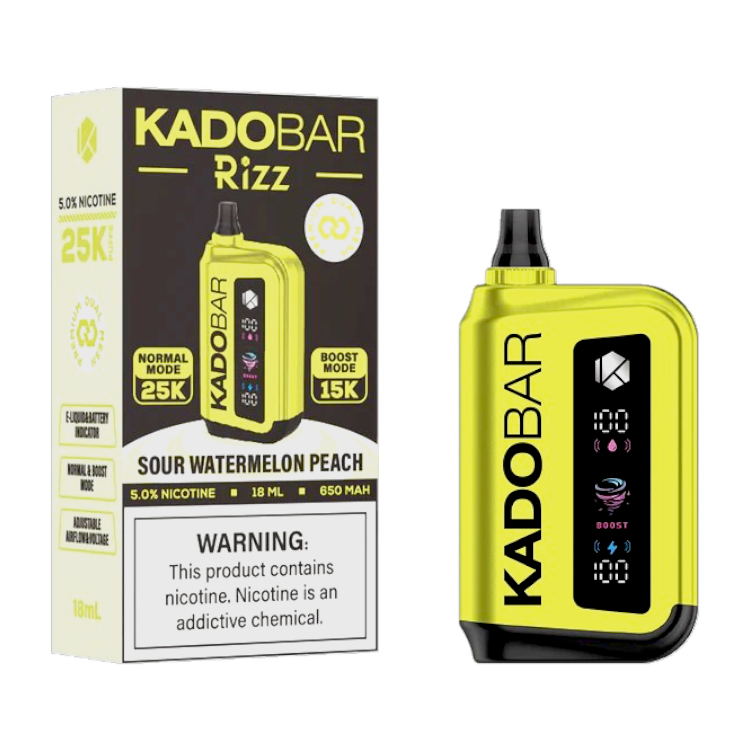 KADO BAR RIZZ 25000 5% - SOUR WATERMELON PEACH