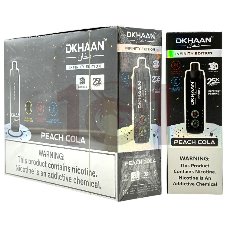 DKHAAN 25000 INFINITY EDITION 5% - PEACH COLA