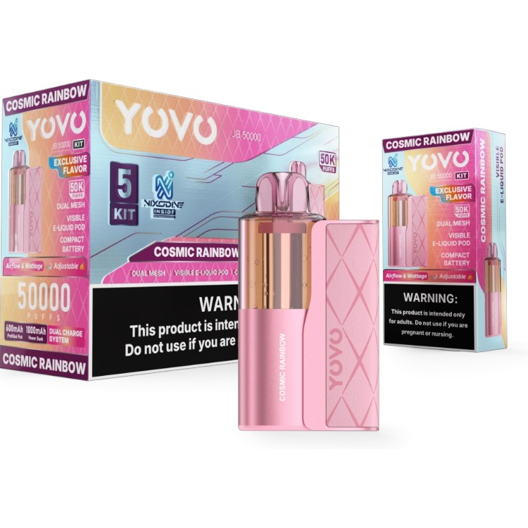 YOVO JB50000 POD DEVICE 5% - COSMIC RAINBOW