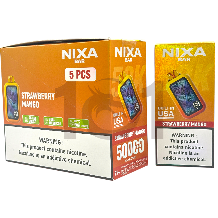NIXA BAR 50000 5% - STRAWBERRY MANGO