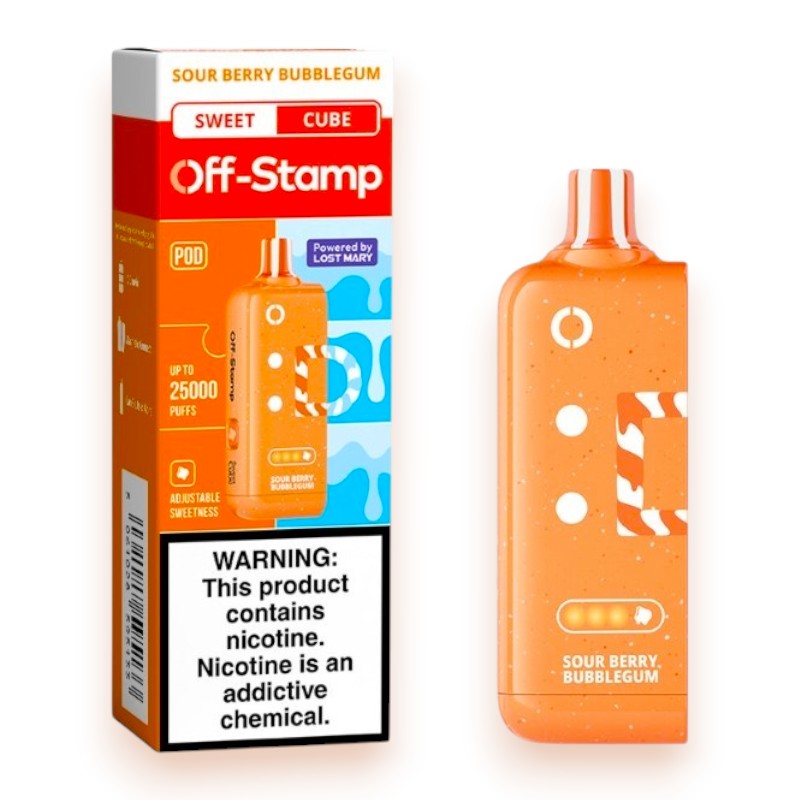 OFF-STAMP 25000 5% CUBE POD - SWEET SOUR BERRY BUBBLEGUM