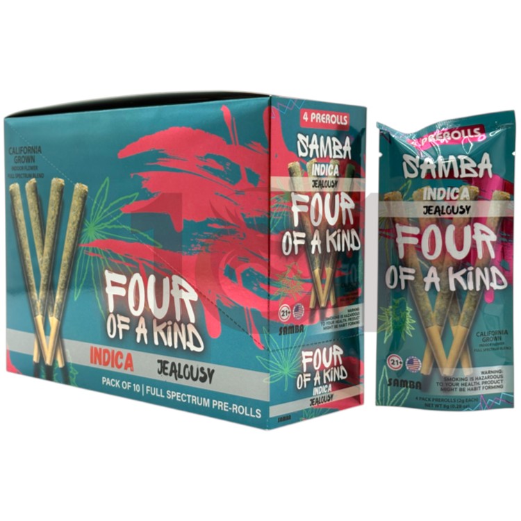 SAMBA FOUR OF A KIND 2GM 4CT PK PREROLL INDICA - JEALOUSY