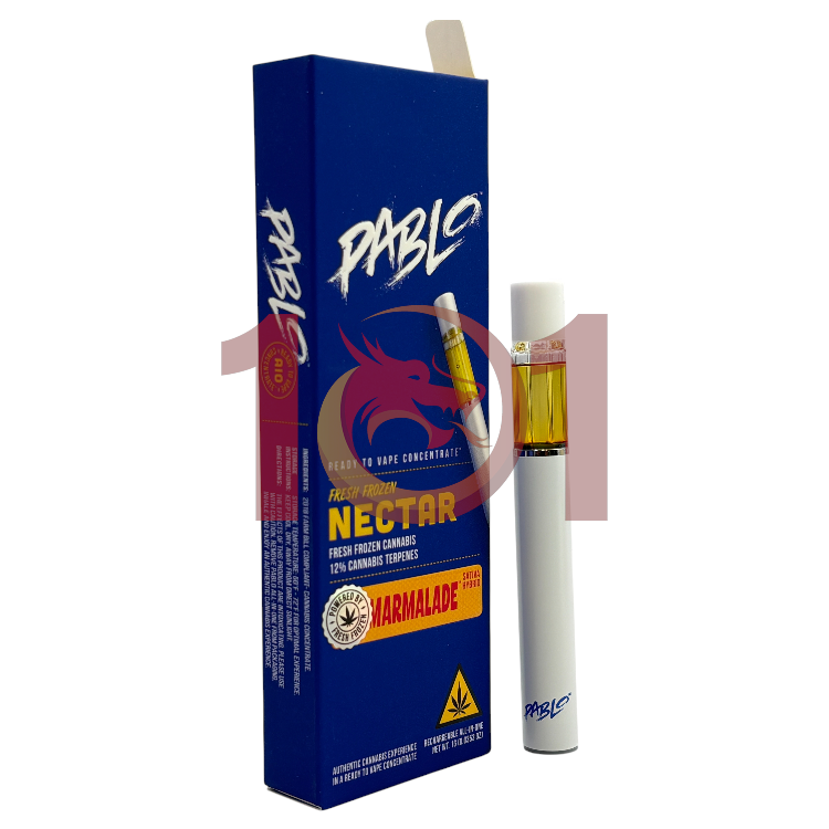 PABLO FRESH FROZEN NECTAR D9THC 1GM DISPOSABLE SATIVA+HYBRID - MARMALADE