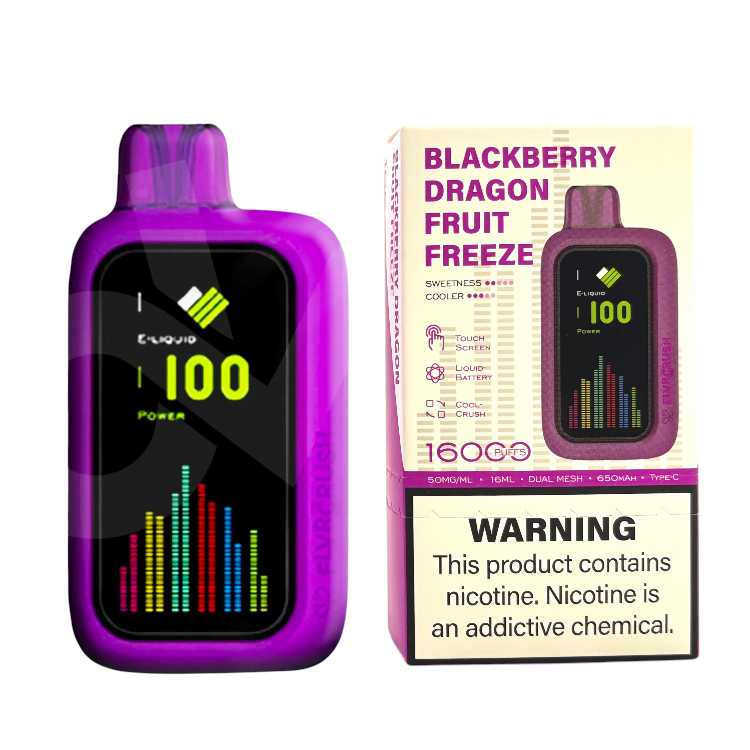 FLVR CRUSH 16000 5% - BLACKBERRY DRAGONFRUIT FREEZE