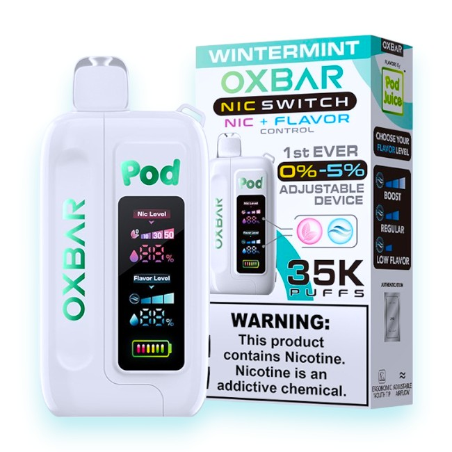 OXBAR 35000 NIC+FLAVOR CONTROL 5% - WINTER MINT