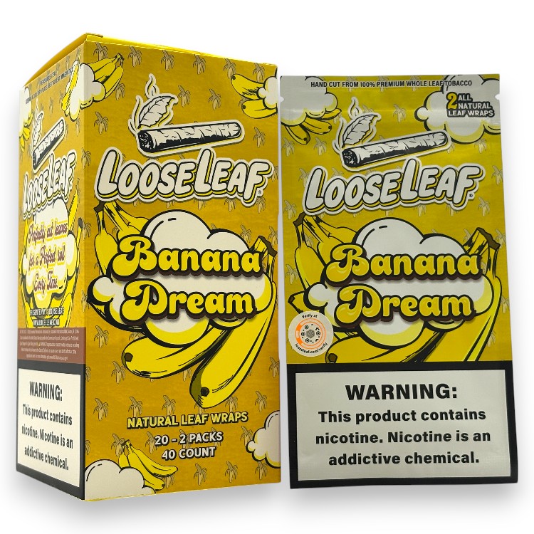 LOOSE LEAF - TOB - LT - TOB LEAF - 2CT/PK - 20PK/BX - BANANA DREAM