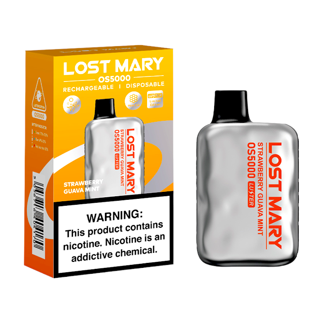 LOST MARY OS5000 LUSTER 5% - STRAWBERRY GUAVA MINT