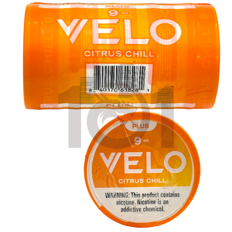 VELO PLUS NICOTINE POUCHES 20CT PK 9MG - CITRUS CHILL