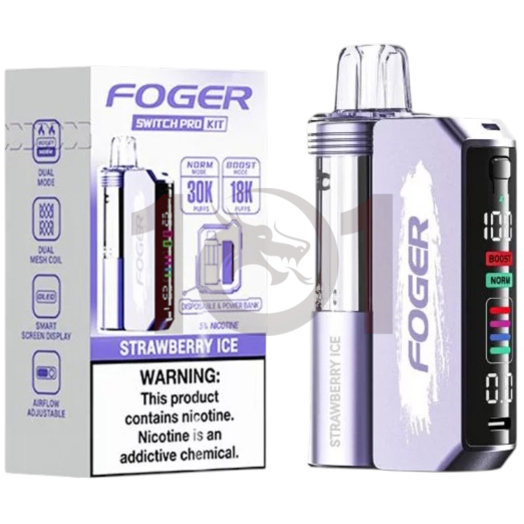 FOGER NIXODINE SWITCH PRO 30000 POD DEVICE 5% - STRAWBERRY ICE