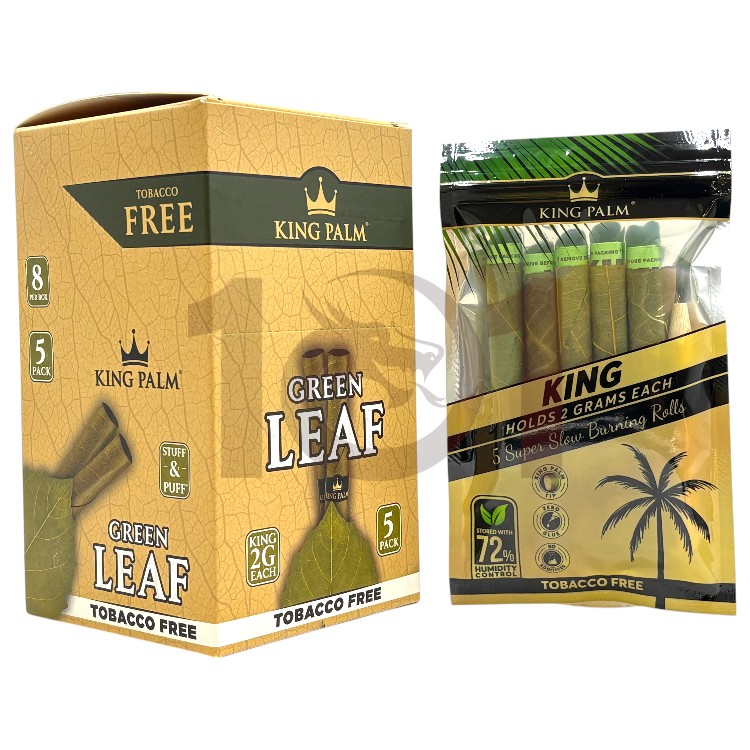 KING PALM GREEN LEAF CONE 5CT PK - KING SIZE