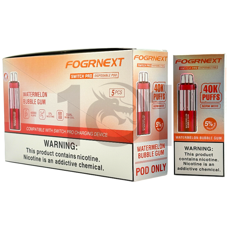 FOGRNEXT 40000 SWITCH PRO POD 5% - WATERMELON BUBBLE GUM