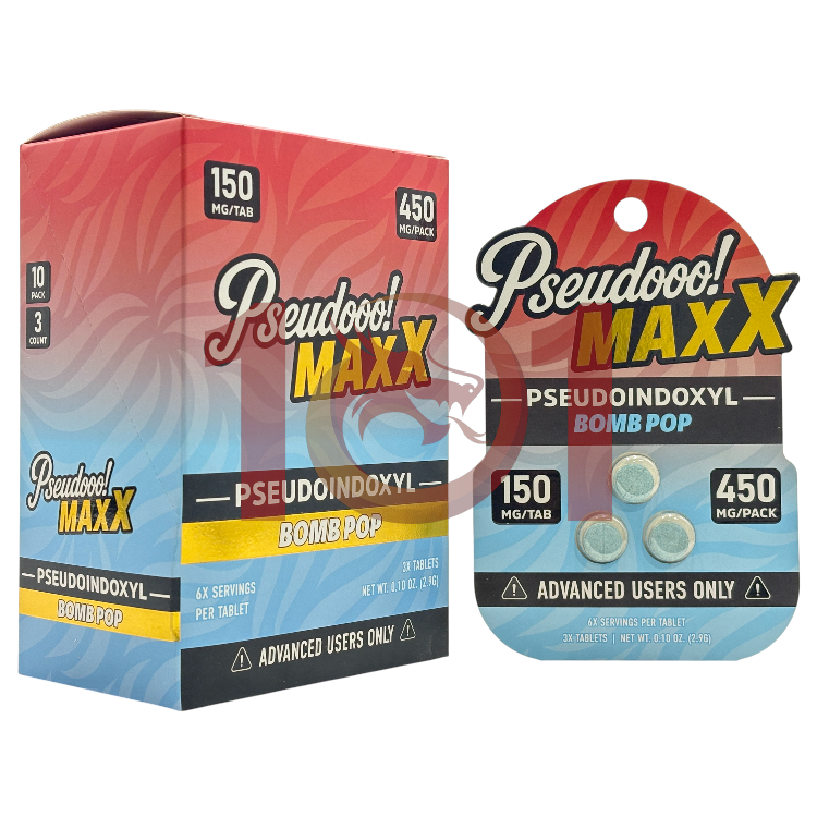 PSEUDOOO MAXX PSEUDOINDOXYL EXTRACT TABLET 150MG 3CT PK - BOMB POP