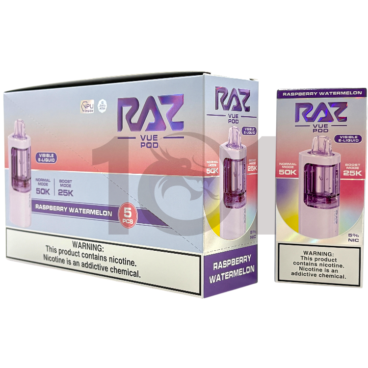 RAZ VUE 50000 POD 5% - RASPBERRY WATERMELON