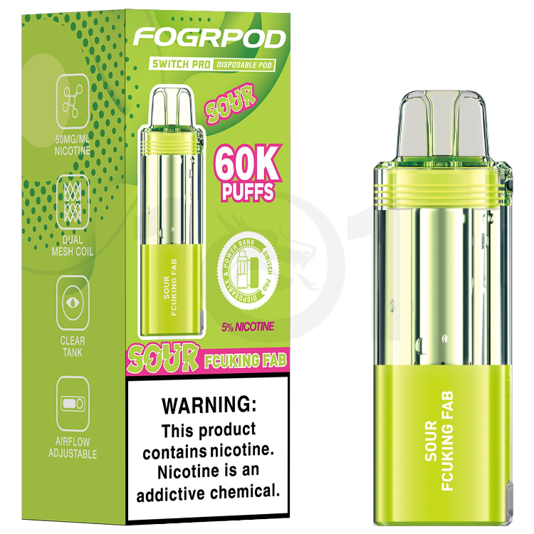 FOGRPOD 60000 SWITCH PRO POD 5% - SOUR FCUKING FAB