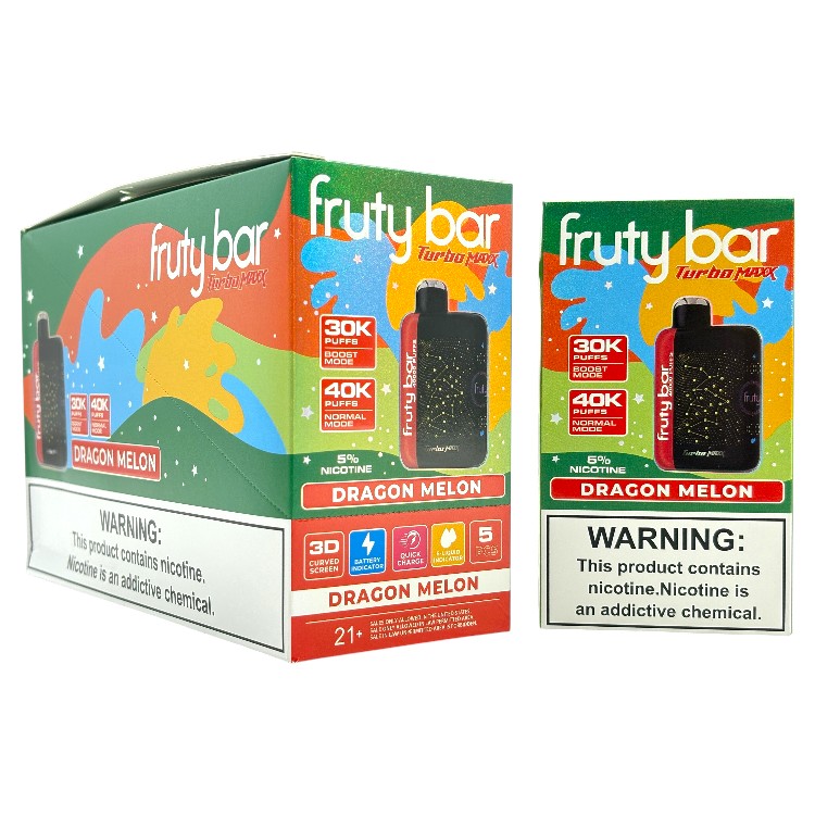 FRUTY BAR TURBO MAX 40000 5% - DRAGON MELON