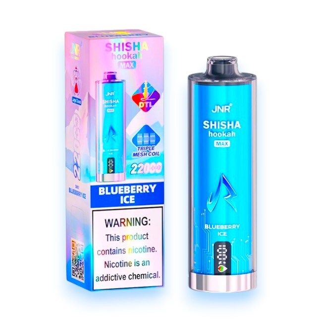 JNR SHISHA HOOKAH MAX 22000 5% - BLUEBERRY ICE