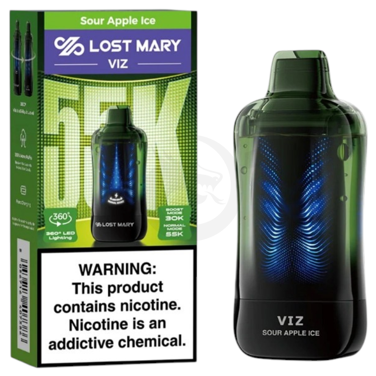 LOST MARY VIZ 55000 5% - SOUR APPLE ICE
