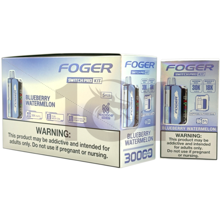 FOGER NIXODINE SWITCH PRO 30000 POD DEVICE 5% - BLUEBERRY WATERMELON