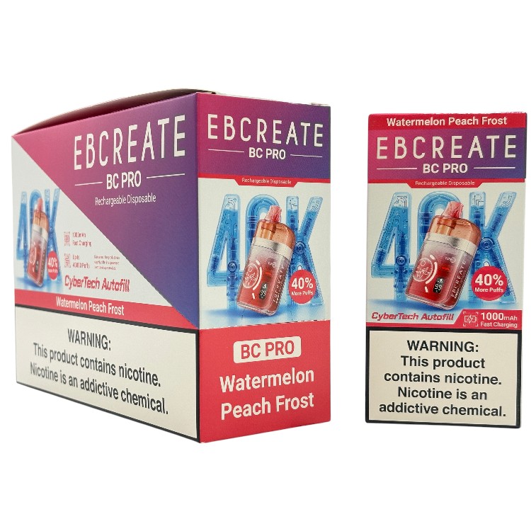 EBCREATE BC PRO 40000 5% - WATERMELON PEACH FROST