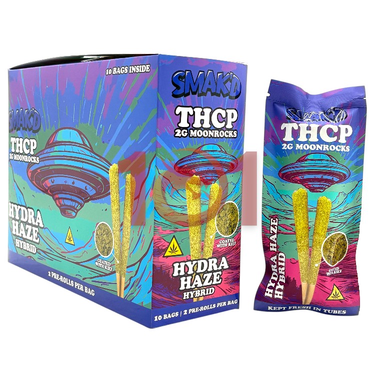 SMAK'D MOONROCKS THCP 2GM CT  2CT PK PREROLL KIEF HYBRID - HYDRA HAZE