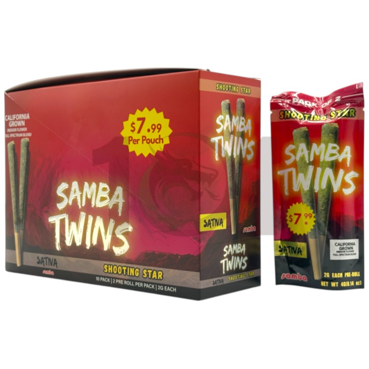 SAMBA TWINS SP 1PK/$7.99 2GM 2CT PK PREROLL SATIVA - SHOOTING STAR