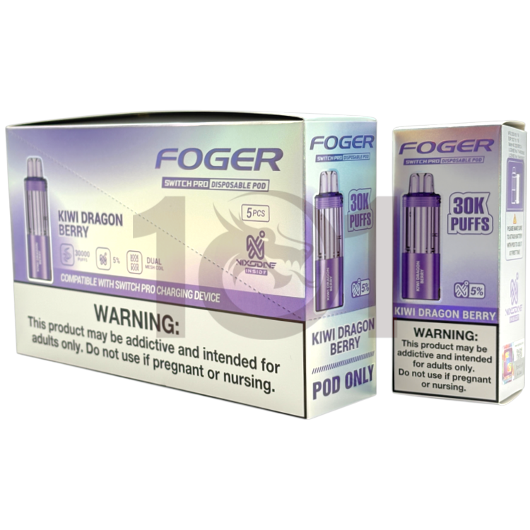 FOGER NIXODINE SWITCH PRO 30000 POD 5% - KIWI DRAGON BERRY