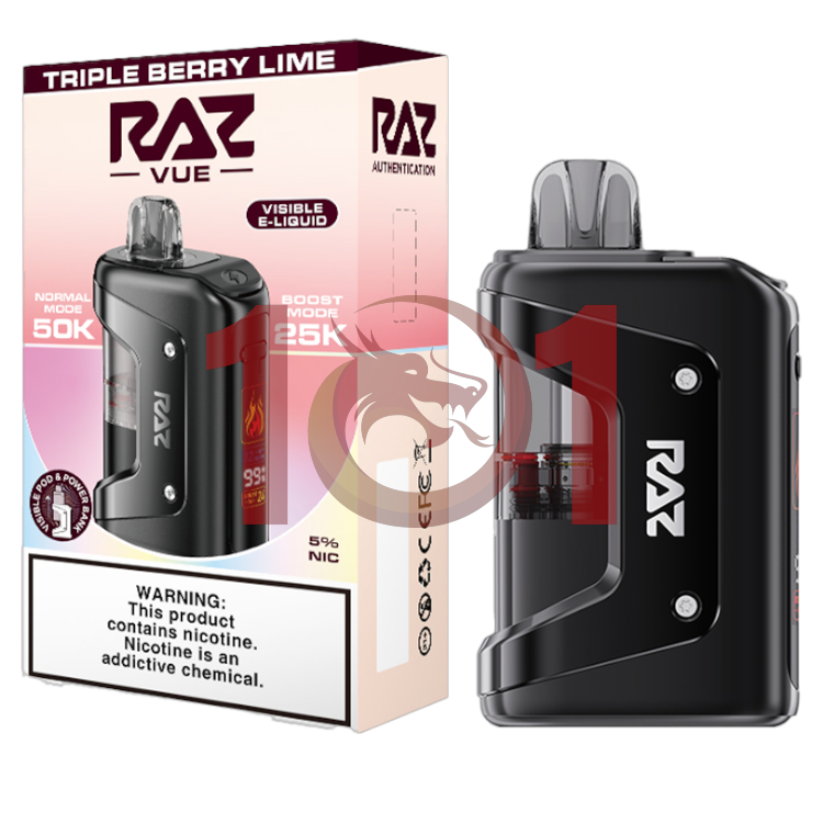 RAZ VUE 50000 KIT 5% - TRIPLE BERRY LIME