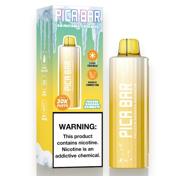 PICA BAR ADJUSTABLE COOLNESS 30000 5% - FROZEN BANANA RAINBOW