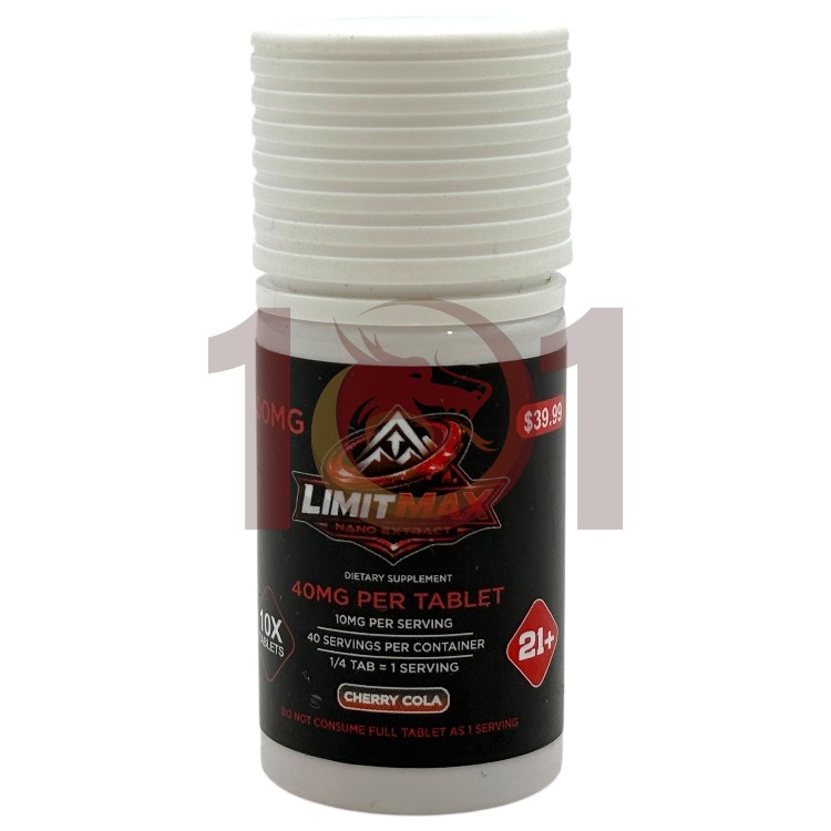 LIMITMAX SP 10/$39.99 KRATOM EXTRACT TABLET 40MG 10CT JAR - CHERRY COLA
