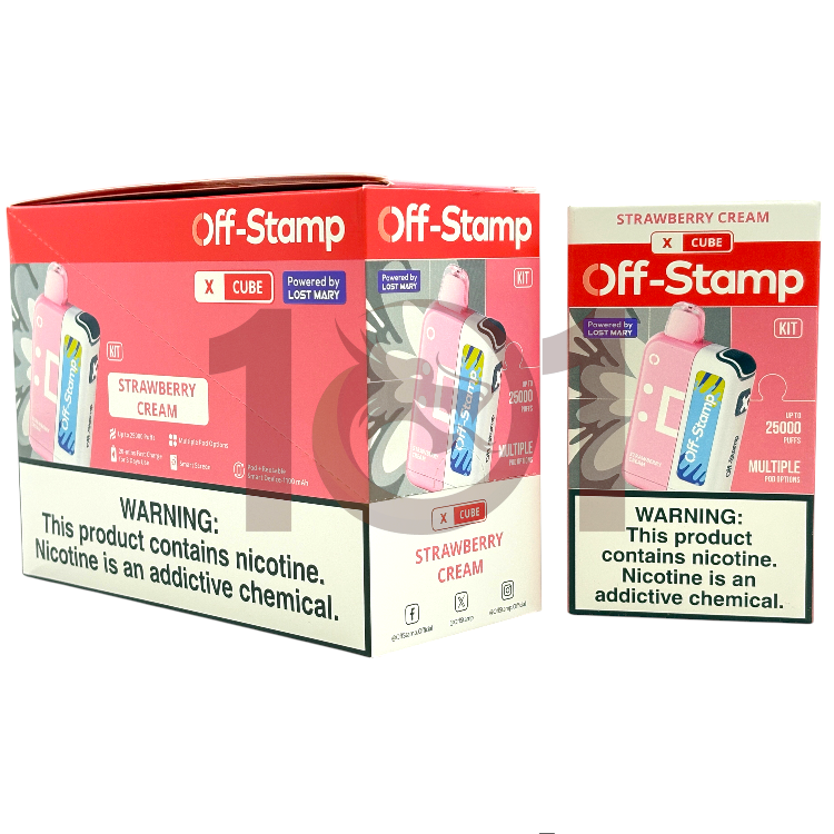 OFF-STAMP 25000 5% X CUBE KIT - STRAWBERRY CREAM