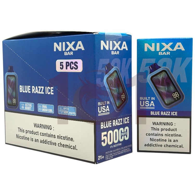 NIXA BAR 50000 5% - BLUE RAZZ ICE