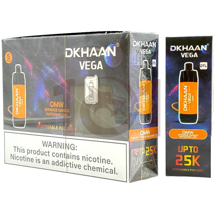 DKHAAN VEGA 25000 DTL POD 3% - ORANGE MANGO WATERMELON