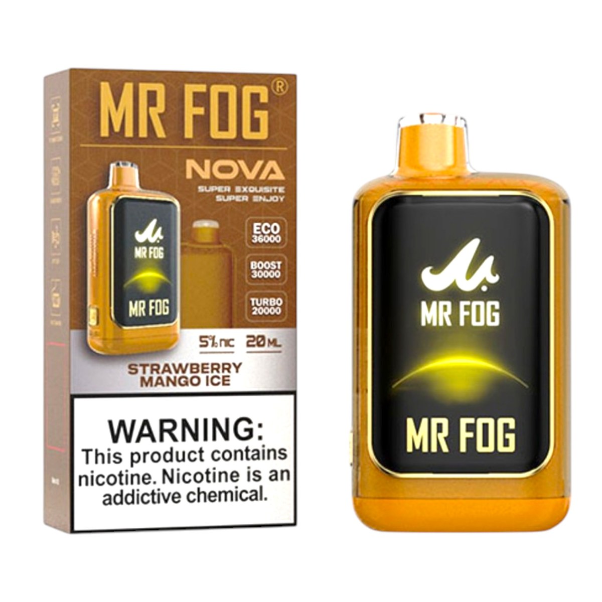 MR FOG NOVA 36000 5% - STRAWBERRY MANGO ICE