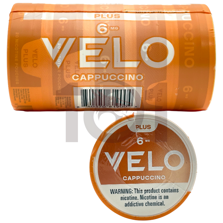 VELO PLUS NICOTINE POUCHES 20CT PK 6MG - CAPPUCCINO