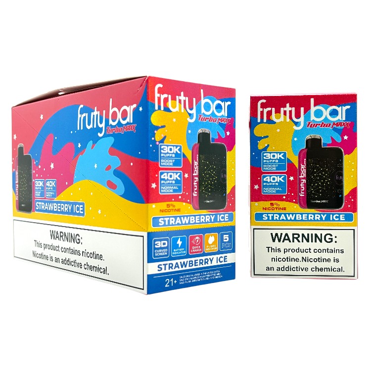FRUTY BAR TURBO MAX 40000 5% - STRAWBERRY ICE