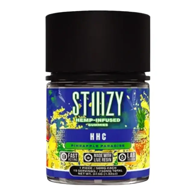 STIIIZY - INFUSED GUMMY - LR - HHC-750MG/CT 15CT J - PINEAPPLE PARADISE