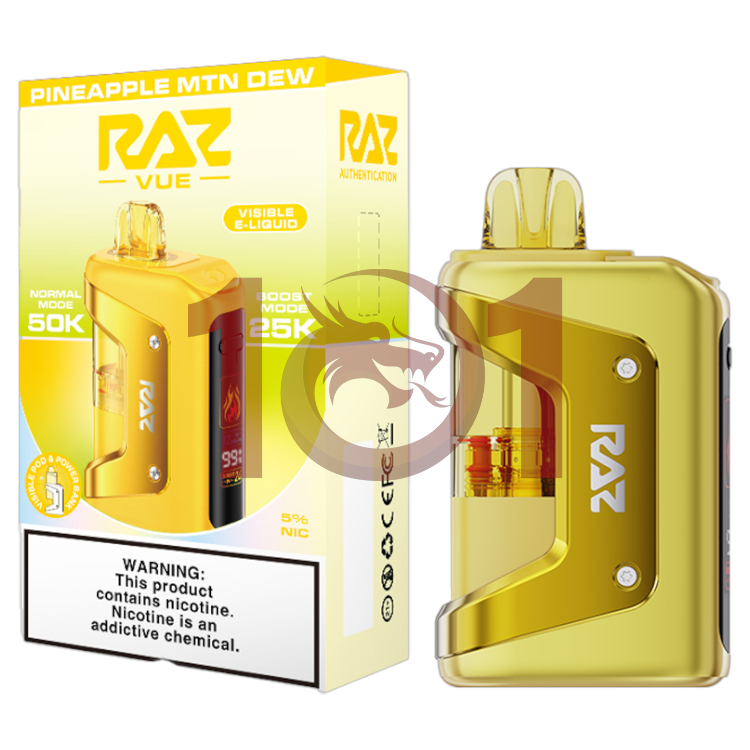 RAZ VUE 50000 KIT 5% - PINEAPPLE MTN DEW