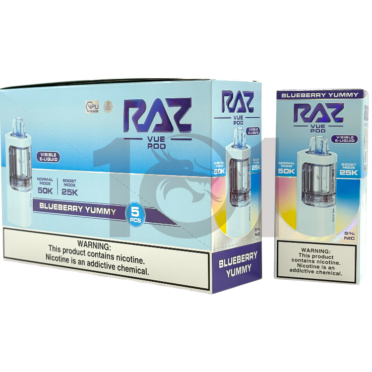 RAZ VUE 50000 POD 5% - BLUEBERRY YUMMY