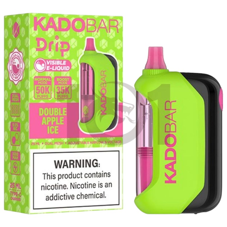 KADO BAR DRIP 50000 5% - DOUBLE APPLE ICE