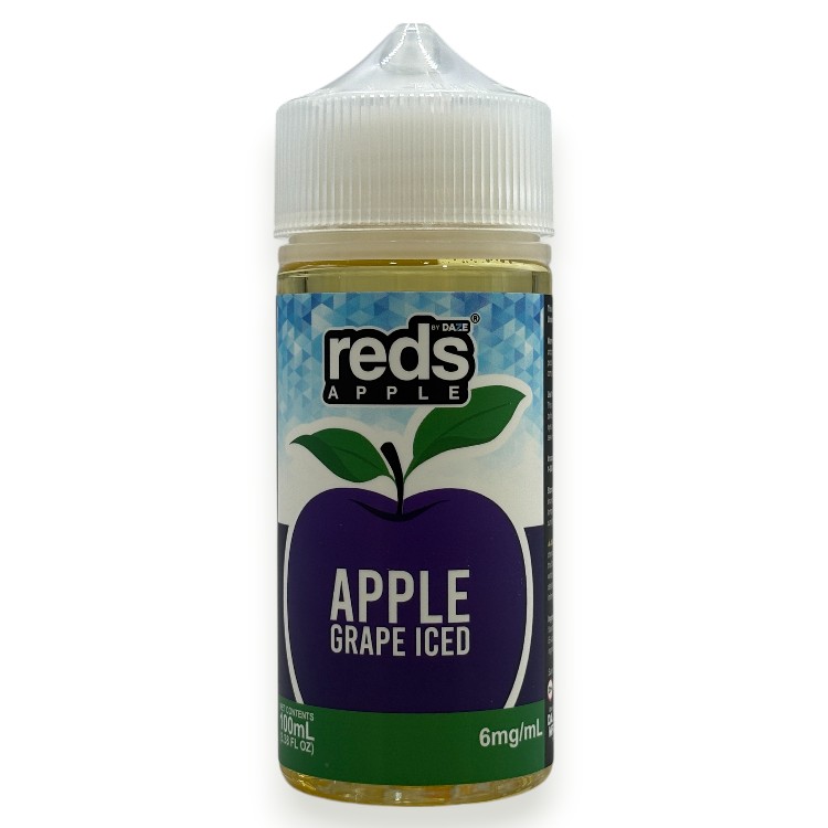 DAZE REDS APPLE ICE E-LIQUID 6MG 100ML - APPLE GRAPE ICED